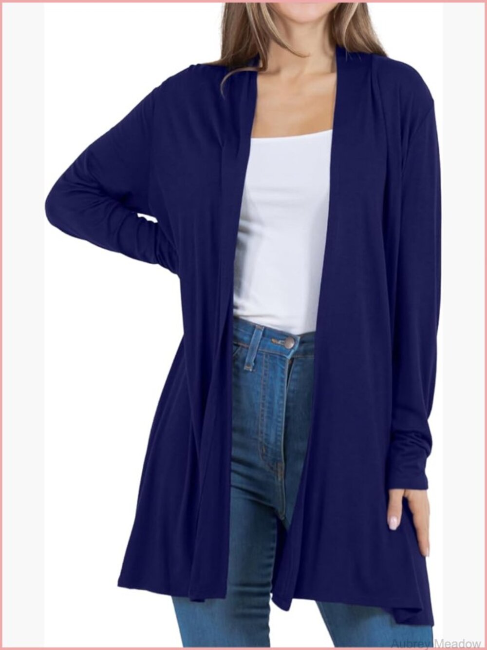 Long Flowy Cardigan Lightweight Rayon Sweater Casual Dressy Layering